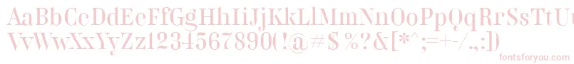 BelladonnaNormal-Schriftart – Rosa Schriften auf weißem Hintergrund