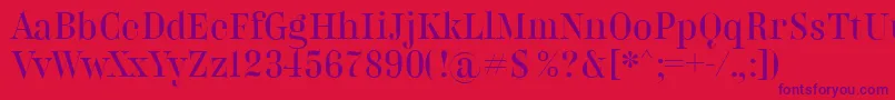 More about BelladonnaNormal Font BelladonnaNormal Font – Purple Fonts on Red Background