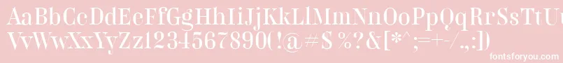 BelladonnaNormal Font – White Fonts on Pink Background