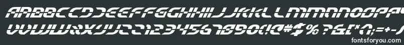 StarfighterBetaBoldItalic-fontti – valkoiset fontit