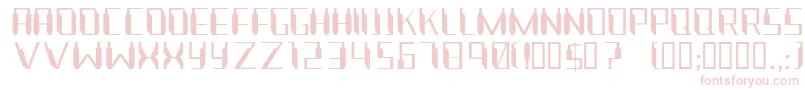 Nanonaut Font – Pink Fonts on White Background