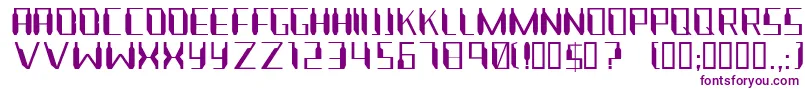 Nanonaut Font – Purple Fonts on White Background