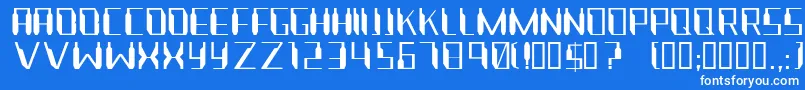 Nanonaut Font – White Fonts on Blue Background