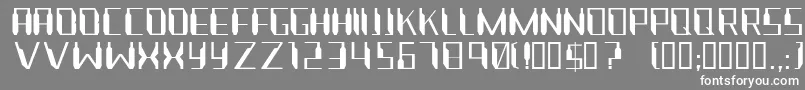 Nanonaut Font – White Fonts on Gray Background