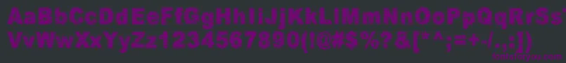 Villasukat Font – Purple Fonts on Black Background