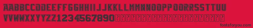 TblVintage Font – Black Fonts on Red Background