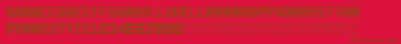 TblVintage Font – Brown Fonts on Red Background