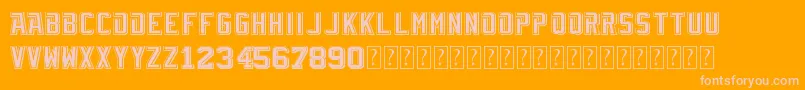 TblVintage Font – Pink Fonts on Orange Background