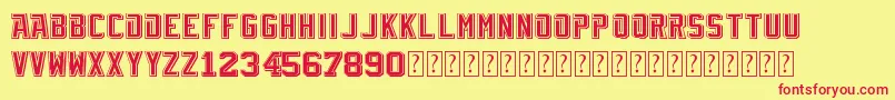 TblVintage Font – Red Fonts on Yellow Background