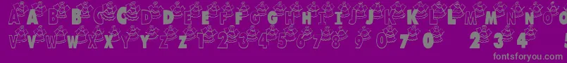 Más sobre la fuente Losangeles fuente Losangeles – Fuentes Grises Sobre Fondo Morado
