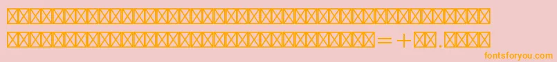 Europeanpistd2 Font – Orange Fonts on Pink Background