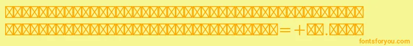 Europeanpistd2 Font – Orange Fonts on Yellow Background