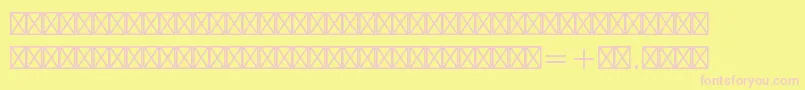 Europeanpistd2 Font – Pink Fonts on Yellow Background