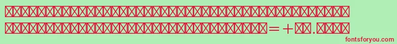 Europeanpistd2 Font – Red Fonts on Green Background