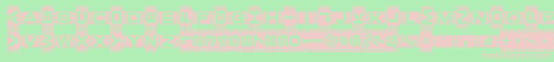 Veden ffy Font – Pink Fonts on Green Background