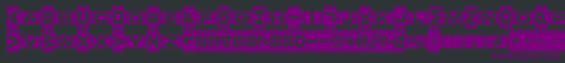 Police Veden ffy – polices violettes sur fond noir