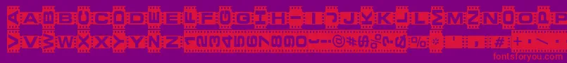 Veden ffy Font – Red Fonts on Purple Background