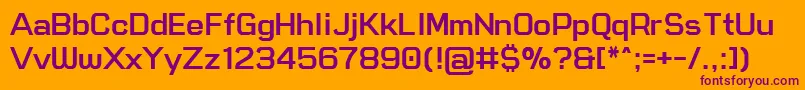 SonianoSansUnicodeRegular-Schriftart – Violette Schriften auf orangefarbenem Hintergrund