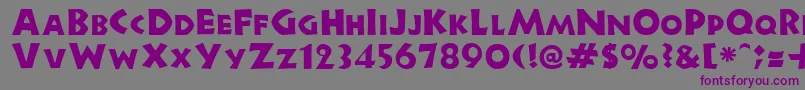 NewellRegular Font – Purple Fonts on Gray Background