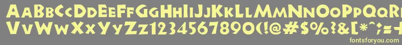 Подробнее о шрифте NewellRegular Шрифт NewellRegular – жёлтые шрифты на сером фоне