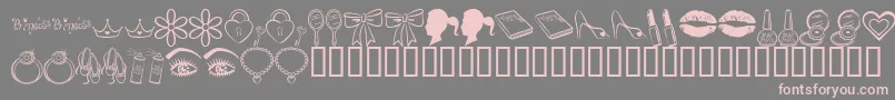 Подробнее о шрифте PrincessBv Шрифт PrincessBv – розовые шрифты на сером фоне