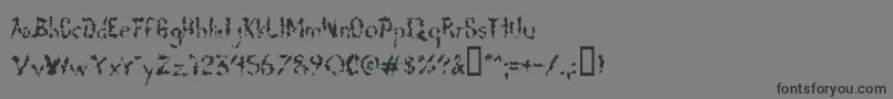 フォントDeadgrit – 黒い文字の灰色の背景