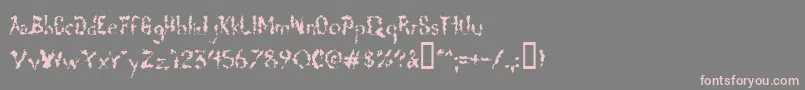 Deadgrit Font – Pink Fonts on Gray Background