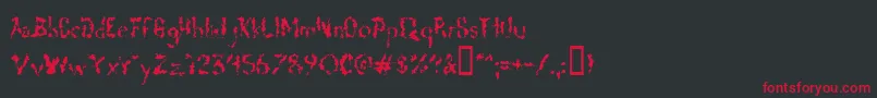 fuente Deadgrit – Fuentes Rojas Sobre Fondo Negro