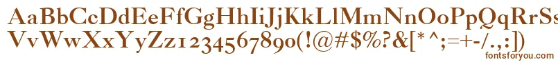 CaslonClassicoBold-fontti – ruskeat fontit valkoisella taustalla