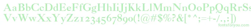 CaslonClassicoBold Font – Green Fonts on White Background