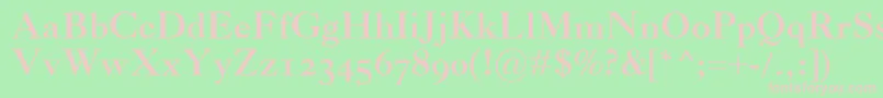 CaslonClassicoBold Font – Pink Fonts on Green Background