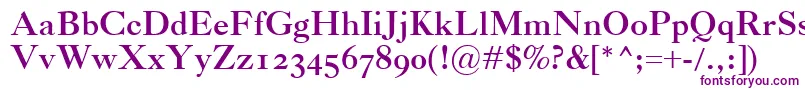 CaslonClassicoBold Font – Purple Fonts on White Background