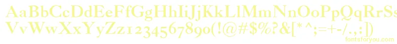CaslonClassicoBold-fontti – keltaiset fontit