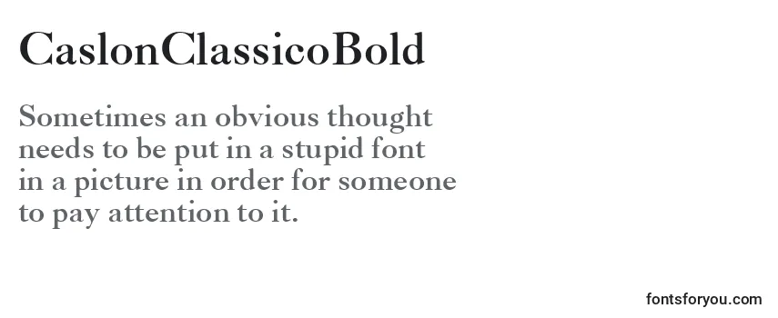 CaslonClassicoBold Font
