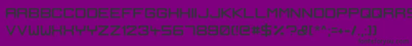 IgnisEtGlaciesSharp Font – Black Fonts on Purple Background