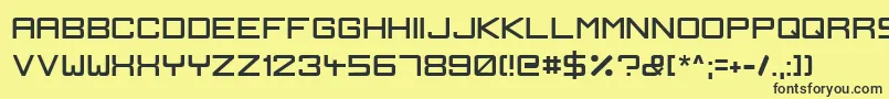 IgnisEtGlaciesSharp Font – Black Fonts on Yellow Background