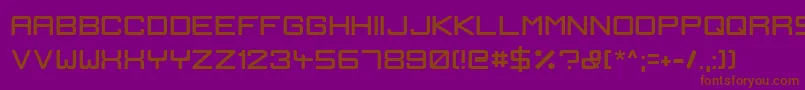 IgnisEtGlaciesSharp Font – Brown Fonts on Purple Background