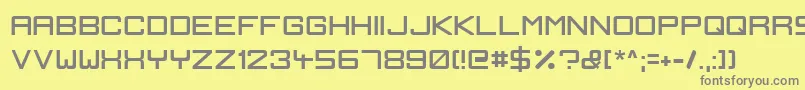 IgnisEtGlaciesSharp Font – Gray Fonts on Yellow Background