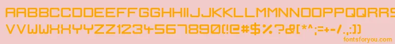 IgnisEtGlaciesSharp Font – Orange Fonts on Pink Background