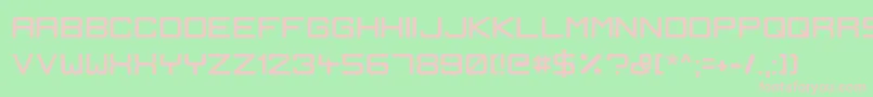 IgnisEtGlaciesSharp Font – Pink Fonts on Green Background