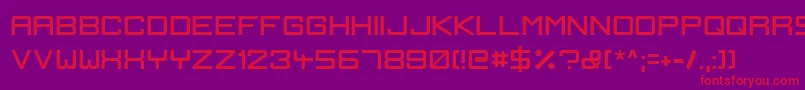 IgnisEtGlaciesSharp Font – Red Fonts on Purple Background