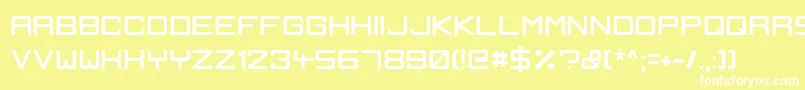 IgnisEtGlaciesSharp Font – White Fonts on Yellow Background