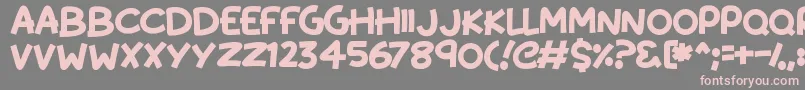 KissyHugs Font – Pink Fonts on Gray Background