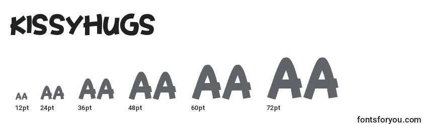 KissyHugs Font Sizes