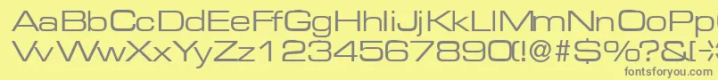 M730SansRegular Font – Gray Fonts on Yellow Background