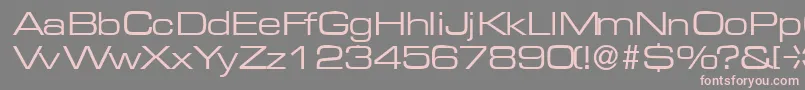M730SansRegular Font – Pink Fonts on Gray Background