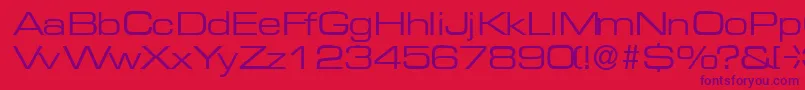 M730SansRegular Font – Purple Fonts on Red Background