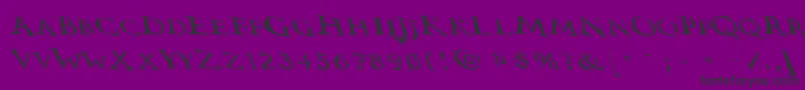 Vtcswitchbladeromancesloppydrunk Font – Black Fonts on Purple Background