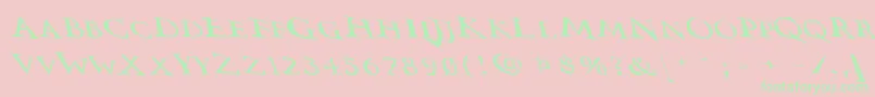 Vtcswitchbladeromancesloppydrunk Font – Green Fonts on Pink Background