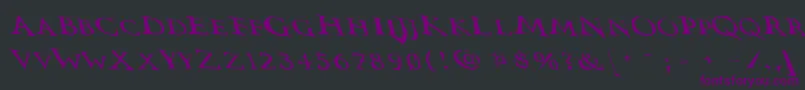 Vtcswitchbladeromancesloppydrunk Font – Purple Fonts on Black Background